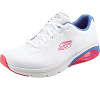 Skechers SKECH-AIR EXTREME 2.0 CLASSIC VIBE, Zapatillas para Mujer, White Mesh / Blue & Pink Trim, 37 EU