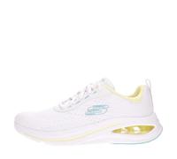 Skechers, Skech-Air Meta AIRED out Mujer, Malla Blanca multiribete, 41.5 EU
