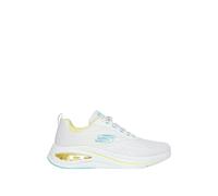 Skechers, Skech-Air Meta AIRED out Mujer, White Mesh Multi Trim, 36.5 EU