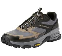 Skechers Skech-Air Sleek Envoy, Zapatillas Hombre, Piel sintética Negra y Ribete marrón, 45 EU