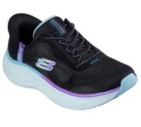Skechers Skech Cloud Perfectly Plush- Tenis para Mujer, Malla sintética Negra con Ribete múltiple, 36 EU
