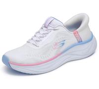 Skechers Skech Cloud - Tenis sin Cordones para Mujer, Blanco/Multicolor, 38 EU