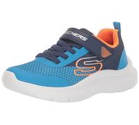 Skechers Skech Fast Solar-Squad, Zapatos Deportivos Niños, Navy & Blue Textile / Synthetic / Orange & Si, 32 EU