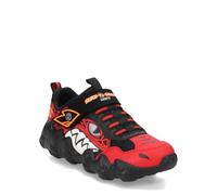 Skechers Skech-o-Saurus Lights para niños, Rojo/Negro, 12 Little Kid