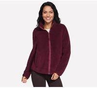 Skechers Skech-Sherpa chaqueta en Borgoña/Rosa, talla 3XL