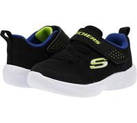 Skechers SKECH-STEPZ 2.0 MINI WANDERER, Zapatillas para Niños, Black Textile/ Synthetic/ Blue & Lime Trim, 23 EU