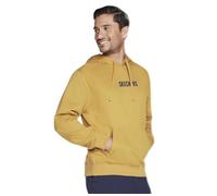 Skechers Skech-Sweats Incognito Hoodie Sudadera con Capucha, Honey Mustard, XL para Hombre
