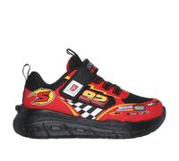 Skechers Zapatillas Creature-Lights para niño, Tela sintética Negra y Ribete Rojo, 5 UK Child