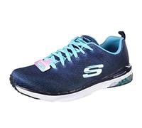 Skechers Skechair Infinity-modern Chic, Zapatillas de deporte Mujer, Azul (Navy/Light Blue), 36 EU