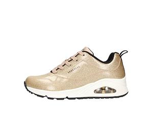 Skechers Skecher Street UNO-Diamond Shatter - Zapatillas Deportivas para Mujer, Dorado, 41 EU