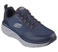 Skechers D'LUX Walker 2.0 STEADYWAY, Zapatillas Hombre, Negro, 44 EU