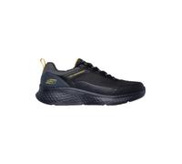 Skechers Zapatillas para hombre Skech-Lite Pro Ankkor Piel/Malla TPU Negro con gris y amarillo 41 EU