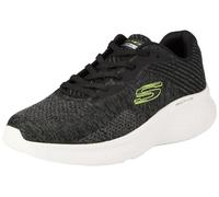 Skechers Skech-Lite Pro Faregrove, Zapatillas Hombre, Corte sintético de Punto Circular Negro con Ribete de Lima, 47.5 EU