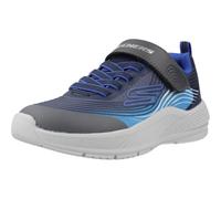 Skechers Zapatillas para Niños Microspec Advance - Navy & Blue Textile/Navy Synthetic/Charco, 33 EU