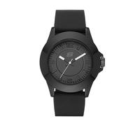 Skechers Reloj Rosencrans para mujer, movimiento de tres agujas, caja de policarbonato negro de 40 mm con correa de silicona, SR6024