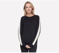 Skechers Skechluxe Elevate Blocked Crewneck en Negro, talla XL