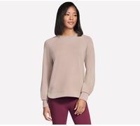 Skechers Skechluxe Elevate Crewneck en Taupe/Marrón, talla XS