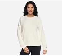 Skechers Skechluxe Elevate Shine Crew en Off White/Mauve, talla Grande
