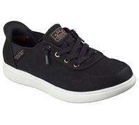 Skechers Skip Cute - B Cute Sweet Zapatillas sin Cordones para Mujer, Manos Libres, Negro/Blanco, 35.5 EU