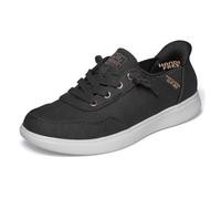 Skechers Skip Cute - B Cute Sweet Zapatillas sin Cordones para Mujer, Manos Libres, Negro/Blanco, 8.5 Wide