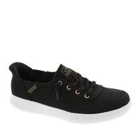 Skechers Skip Cute - B Cute Sweet Zapatillas sin Cordones para Mujer, Manos Libres, Negro/Blanco, 8 Wide