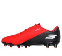 Skechers SKX_2 Academy AG - Botas de fútbol para Hombre, Ligeras, con Parte Superior Moldeada, Color Rojo sintético/Borde Negro, Talla 6 de Reino Unido