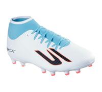 Skechers Skx_2 High Academy AG Men's Football Cleats, Zapatillas de fútbol Hombre, Blanco sintético Turquesa sintético Rosa TR, 42.5 EU