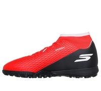 Skechers SKX_2 Jr High Youth TF - Zapatos de fútbol con Tacos de fútbol, Color Rojo sintético/Ribete Negro, Talla 5 UK