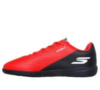 Skechers SKX_2 Jr Youth IC - Botas de fútbol Ligeras con Control preciso del balón, Color Rojo sintético/Ribete Negro, Talla 5 UK