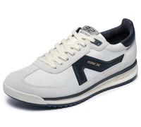 Skechers SKX 92 SPECTIVE - Tenis para Hombre, Piel Blanca/Textil Negro/PU, Talla 42