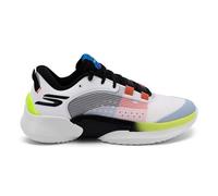 Skechers SKX RESAGRIP - Tenis de baloncesto para hombre, Blanco-negro-rojo-amarillo, 43 EU