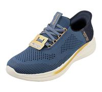 Skechers Slade-Quinto Hands Free Slip-in, Mocasín Hombre, Blue Knit, 42 EU