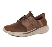 Skechers Slade-Zachary Hands Free Slip-in, Zapatillas Hombre, Dark Brown Mesh/Leather, 42 EU
