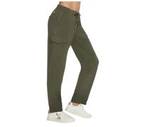 Skechers Slip in Cargo Pants Pantalones Informales, Verde, L para Mujer