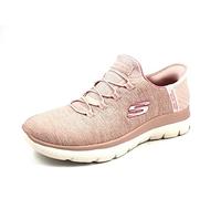 Skechers Slip IN-Dazzling Haze Zapatillas bajas para mujer, rosa, 42 EU