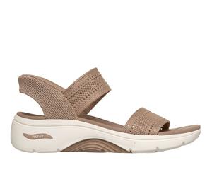 Skechers Slip-ins: Arch Fit 2.0 Sandal - Kennedy en Marrón Bronceado, talla 39, Vegan