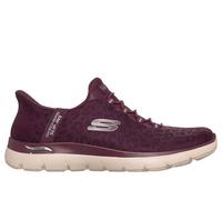 Skechers Slip-ins: Arch Fit Summits - Luxe Leopard en Ciruela, talla 37, Vegan