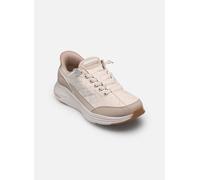 Skechers Contour Foam, Zapatillas Mujer, Natural Mesh/Taupe Duraleather/Leather/Trim, 35 EU