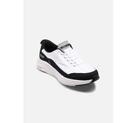 Skechers Contour Foam - Tenis de Ajuste cómodo para Hombre, Malla Blanca/duraleather/Ribete Negro, Talla 9.5 de Reino Unido