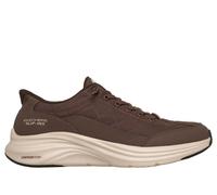 Skechers Hombre Contour Foam Cozy FIT Zapatillas, Brown Cozypoly/Duraleather/Trim, 42.5 EU