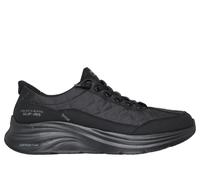 Skechers Contour Foam Cozy Fit - Zapatillas Deportivas sin Cordones para Hombres, Color Negro/Negro, Talla 42,5 con Horma Ancha
