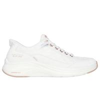 Skechers Slip-ins: Contour Foam - Cozy Fit Golden Hour en White Rose Gold, talla 36, Vegan