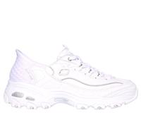 Skechers Slip-ins: D'Lites en Blanco/Plata, talla 41