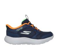 Skechers Slip-ins: Dyna-Lite - Turbo-Brisk Buddies en Navy/Naranja, talla 21