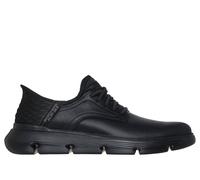 Skechers Hombre Garza Gervin Slip-In ENTRENADOR, Black Leather, 45 EU
