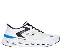 Skechers Glide-Step Altus Turn out, Zapatillas Hombre, White Mesh/Duraleather/Multi Trim, 48.5 EU