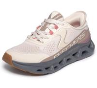 Skechers Zapatillas Glide-Step Atlus, sin cordones para mujer, malla sintética beige 37