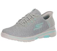 Skechers Slip-ins GO Golf Walk 5 - Zapatillas Deportivas sin Cierre para Mujer, Gris/Aqua, 38 EU