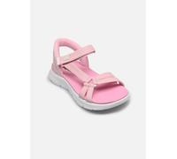 Skechers Sandalias Go Walk Flex para bebés y niñas, Color Rosa, Talla 12.5