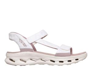 Skechers Slip-ins: GO WALK Glide-Step 2.0 Sandal - Cozy Fit Jada en Blanco/Rosa, talla 39, Vegan